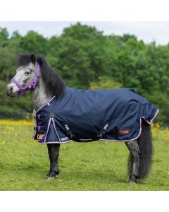 Gallop Ponie Duraproof 5-point Standard Lightweight Turnout - Navy - 5'0