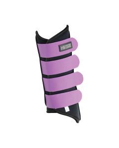 Hy Armoured Guard Neoprene Brushing Boots - Black/Grape - Full 