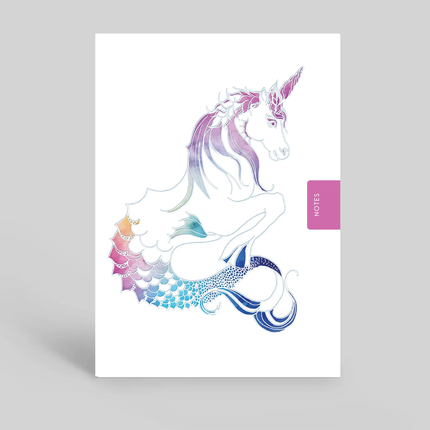Deckled Edge Notebook - Mythical Merhorse