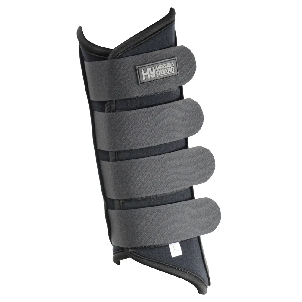 Hy Armoured Guard Neoprene Brushing Boots - Black/Black