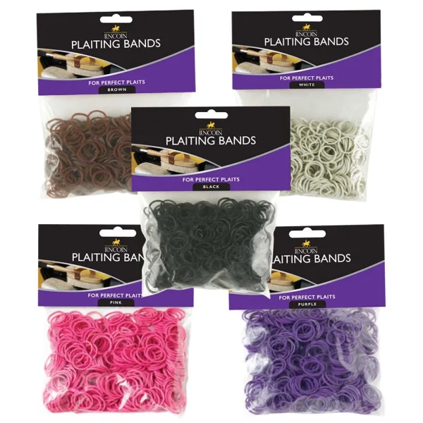 Lincoln Plaiting Bands - 500 Pack