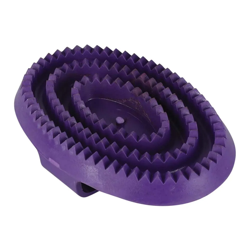 Lincoln Rubber Curry Comb - Purple Large