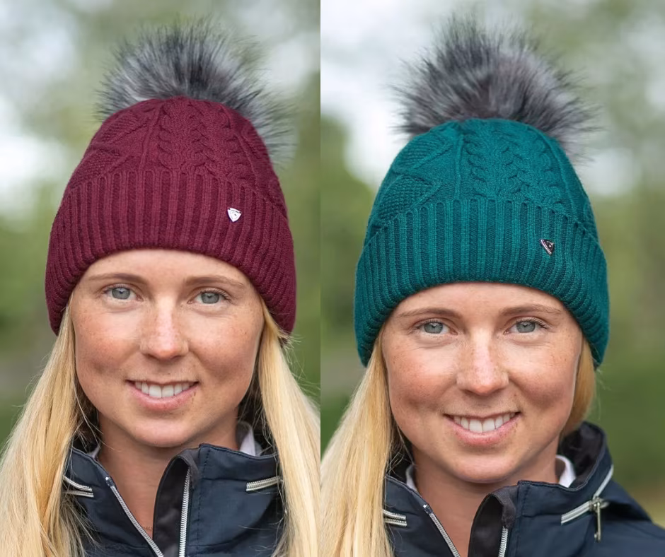 Hy Equestrian Vanoise Knitted Bobble Hat