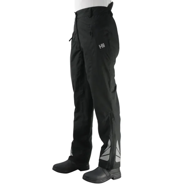 Hy Equestrian Waterproof Reflective Over Trousers - Black