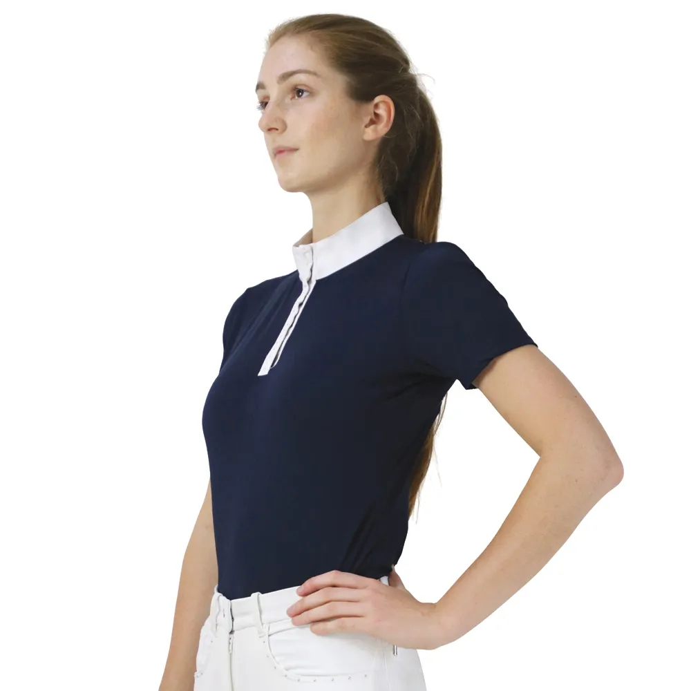 Hy Equestrian Suki Show Shirt - Navy