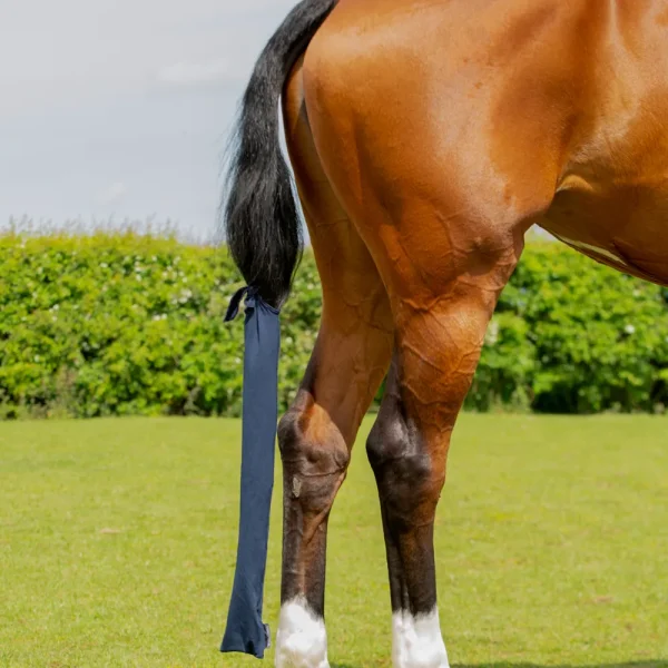 Hy Equestrian Lycra Flex Tail Bag - Navy