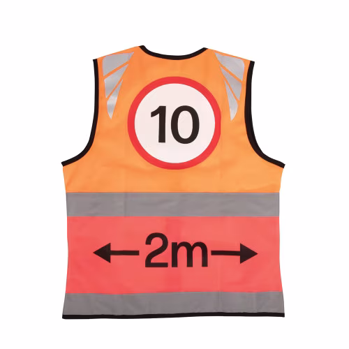 Reflector Two Tone Warning Tabard by Hy Equestrian - 10mph/2 Metres
