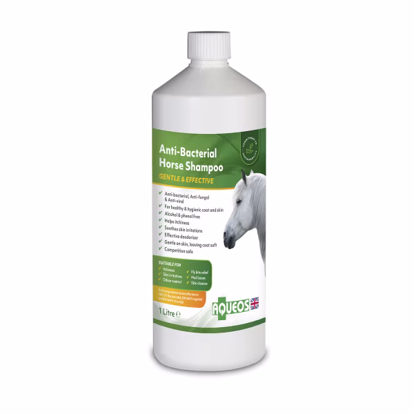 Aqueos Anti-Bacterial Horse Shampoo 1Ltr