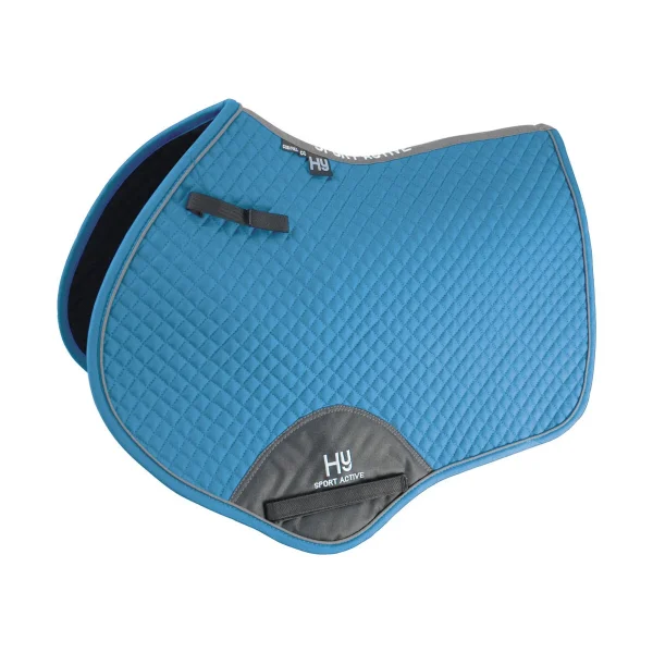 Hy Sport Active Close Contact Saddle Pad - Aegean Green