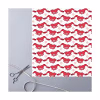 Deckled Edge Wrapping Paper - Christmas Frolics