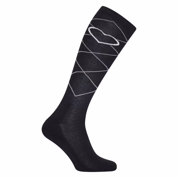 Imperial Riding Heart Long Boot Socks - Navy