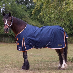 Gallop Trojan Duraproof 100g Standard Turnout Rug - Navy