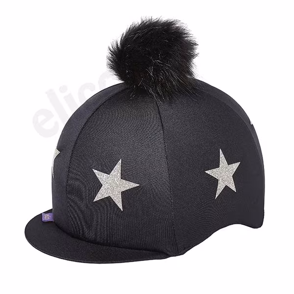 Elico Fantasia Lycra Hat Cover - Twinkle Star - Black