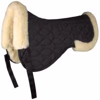 Waldhausen Synthetic Lambskin Half pad - Black and Natural
