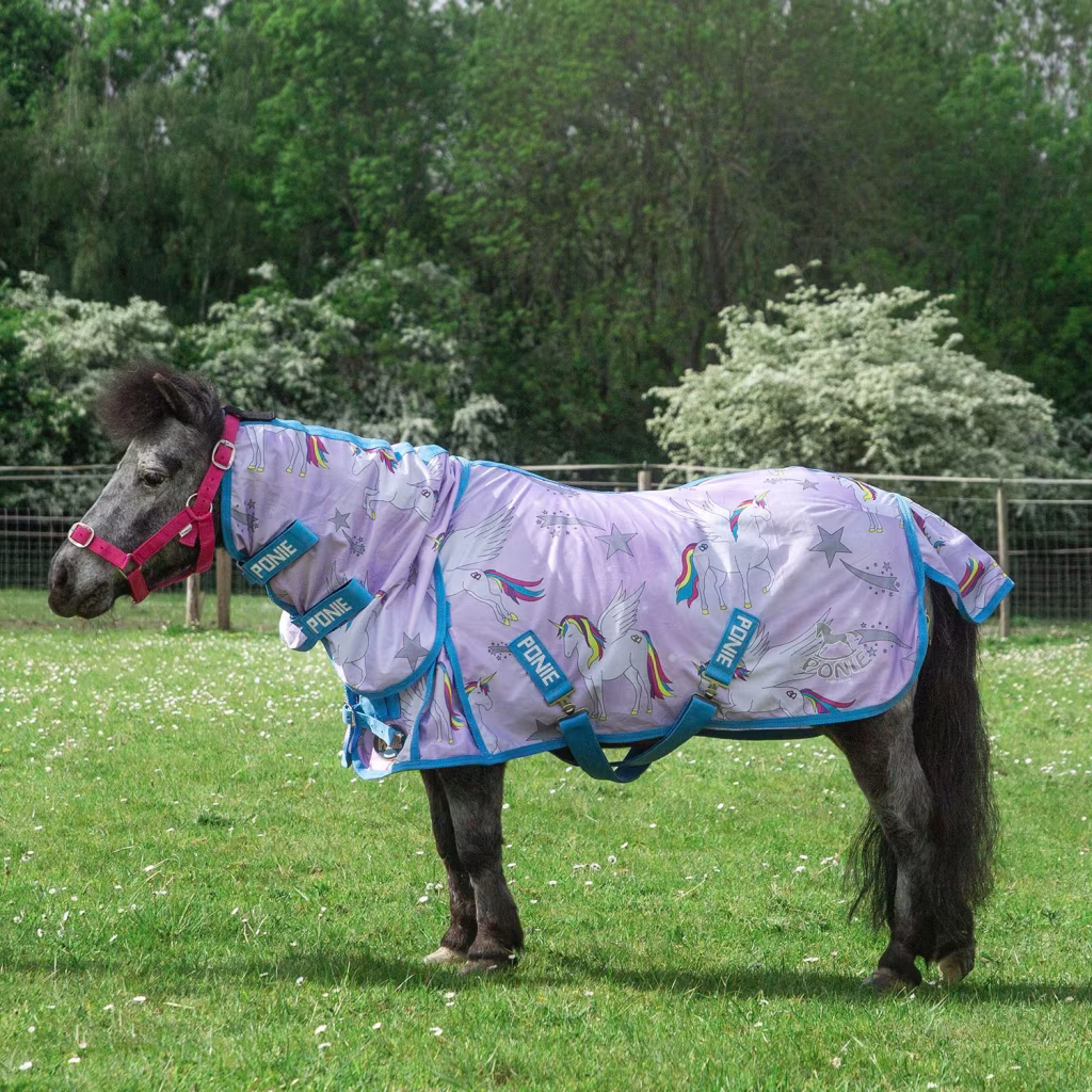 Gallop Ponie Combo Mesh Fly Rug - Pegacorn
