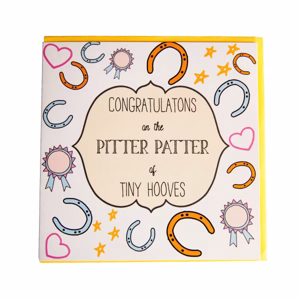 Gubblecote Greetings Card - Pitter Patter..