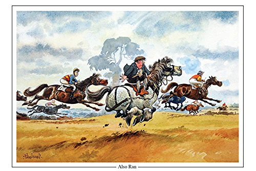 Thelwell Cartoon Greeting Card - Also Ran