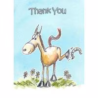Silly Filly Pony Design Thank You Cards