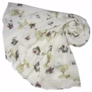 Gray's Hunting or Fox Design Scarf