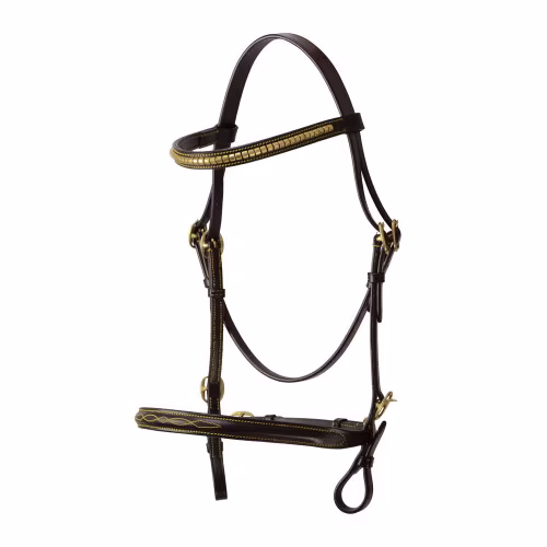 Hy Equestrian In-hand Bridle - Brown
