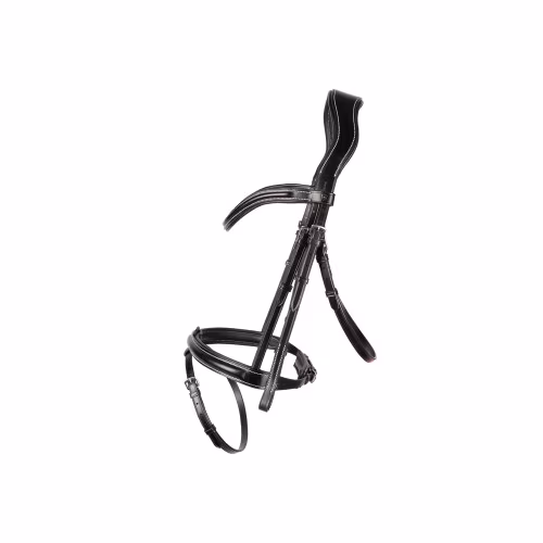 ProPresicce Pelle Flash Leather Bridle - Black/Silver
