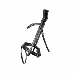 ProPresicce Pelle Crank Leather Bridle - Black/Silver
