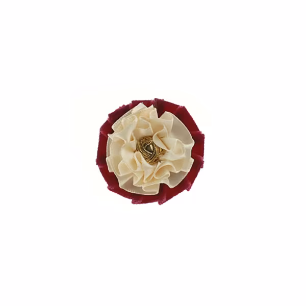 Showquest Newport Buttonhole - Burgundy/Cream/Gold