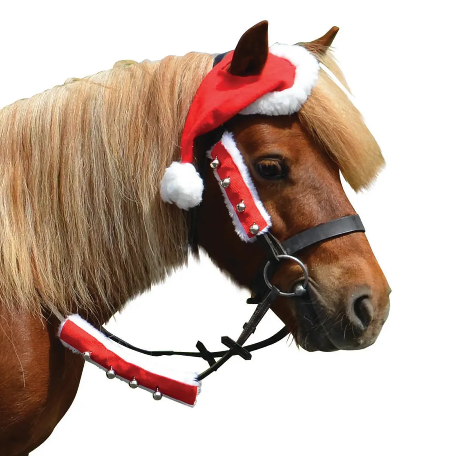 Hy Equestrian Christmas Horse Santa Hat