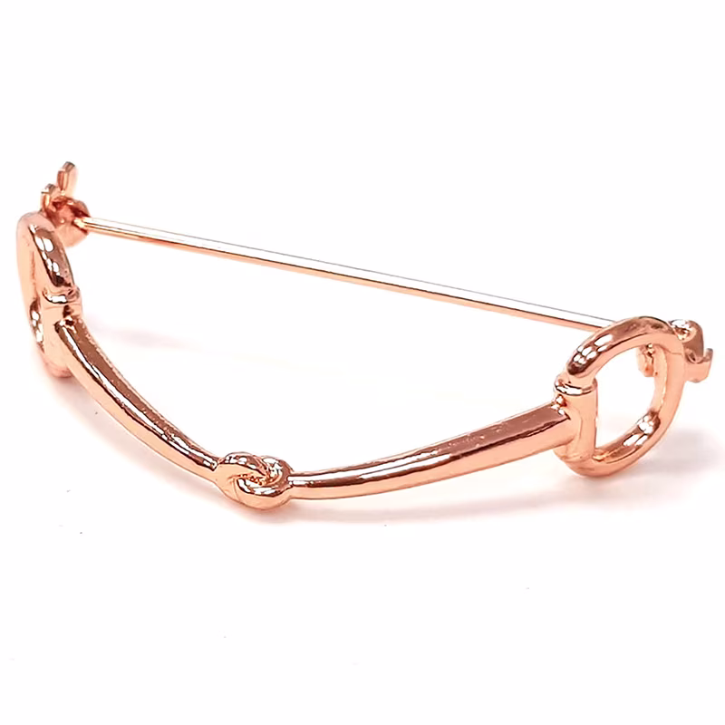 Equetech Snaffle Stock Pin - Rosegold