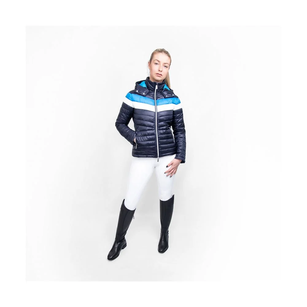 Coldstream Southdean Quilted Jacket - Navy/White/Blue - Image 3