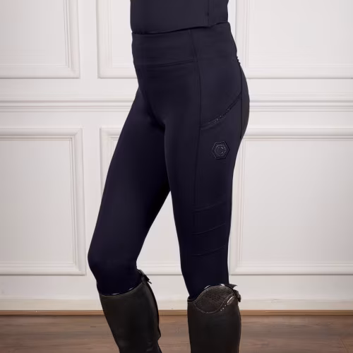 Coldstream Hamilton Sparkle Riding Tights - Navy