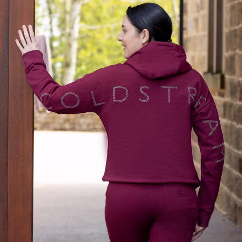 Coldstream Cheswick Diamante Hoodie - Windsor Wine - Image 2