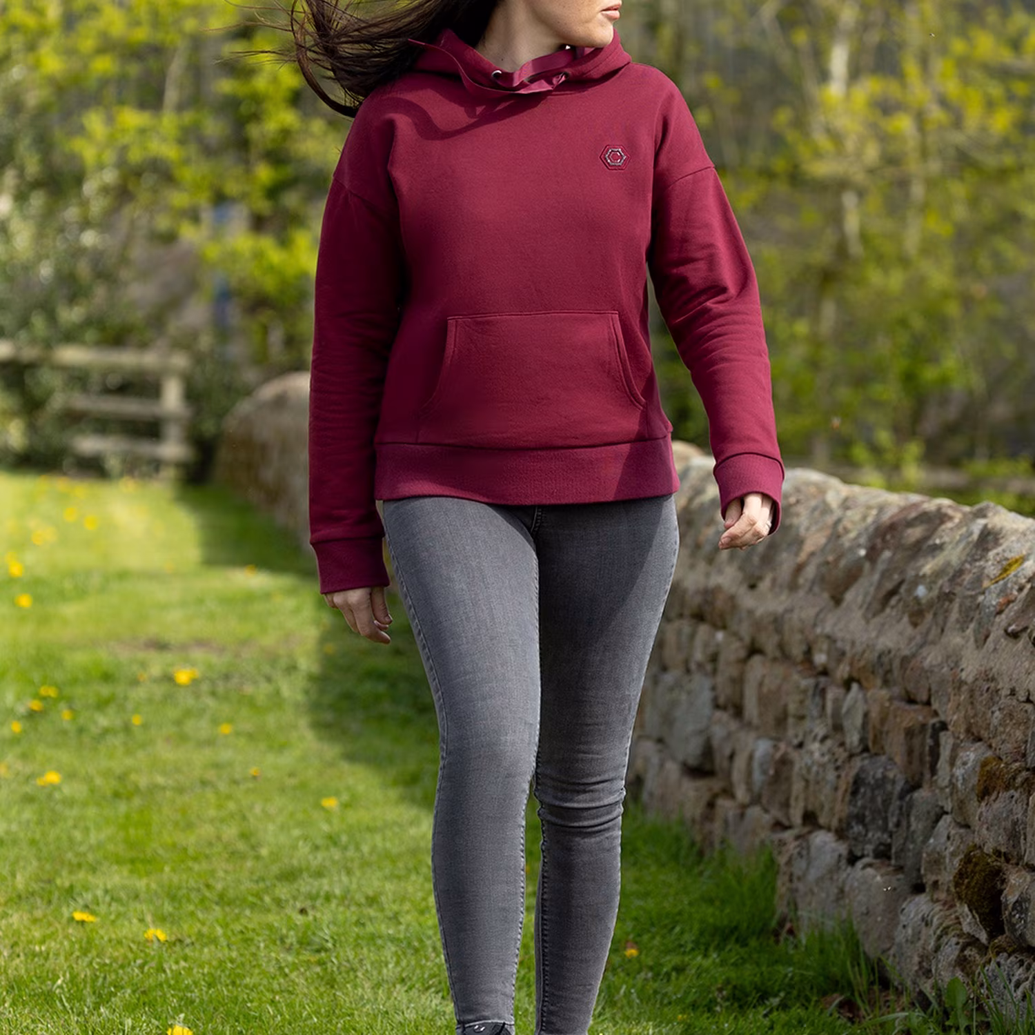 Coldstream Cheswick Diamante Hoodie - Windsor Wine - Image 4