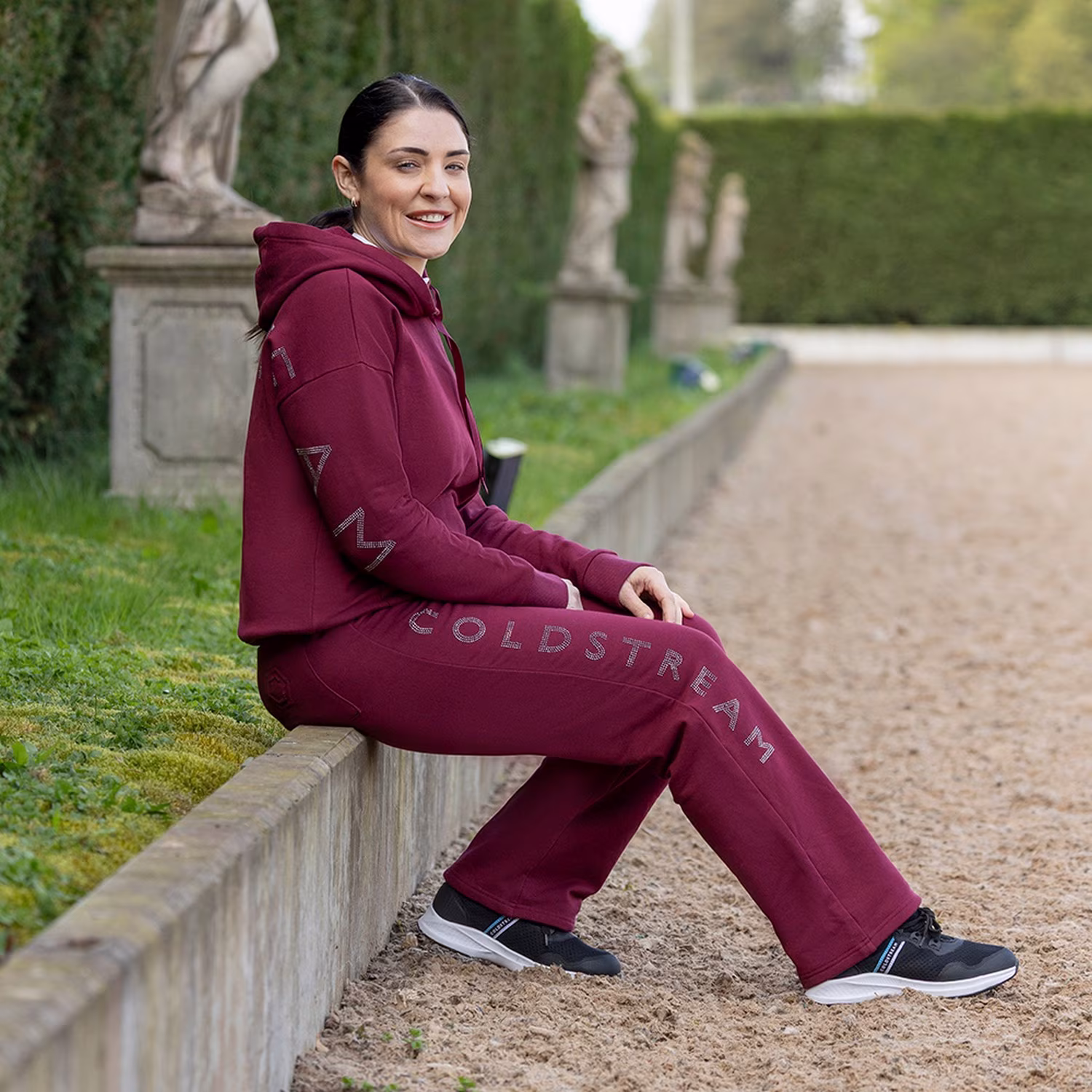 Coldstream Cheswick Diamante Lounge Pants - Windsor Wine - Image 2