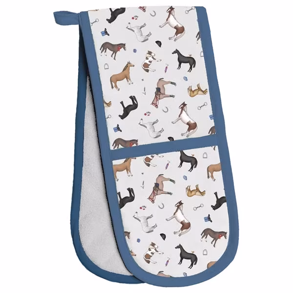 Elico Horse Design Double Oven Glove