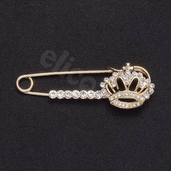 Elico Stock Pin - Diamante Crown