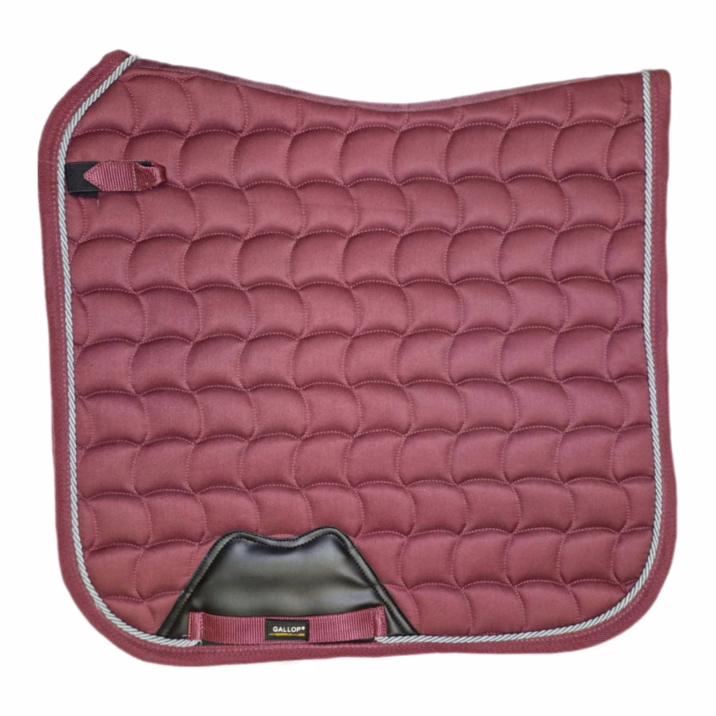 Gallop Dressage Saddle Pad - Burgundy